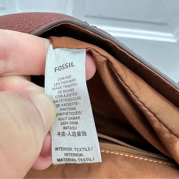 FOSSIL brown Leather Claire Backpack Top Handle Purse Handbag SHB1932213 - Picture 9 of 9